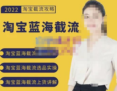 2022淘宝蓝海截流攻略，淘宝蓝海截流选品上货实操讲解网创吧-网创项目资源站-副业项目-创业项目-搞钱项目八海掘金网创吧