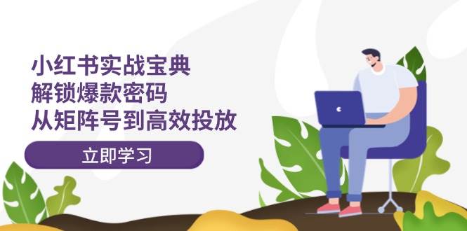 小红书实战宝典：解锁爆款密码，从矩阵号到高效投放网创吧-网创项目资源站-副业项目-创业项目-搞钱项目八海掘金网创吧