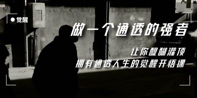 觉醒-做一个通透强者，让你醍醐灌顶，拥有通透人生，掌握强大的秘密网创吧-网创项目资源站-副业项目-创业项目-搞钱项目八海掘金网创吧