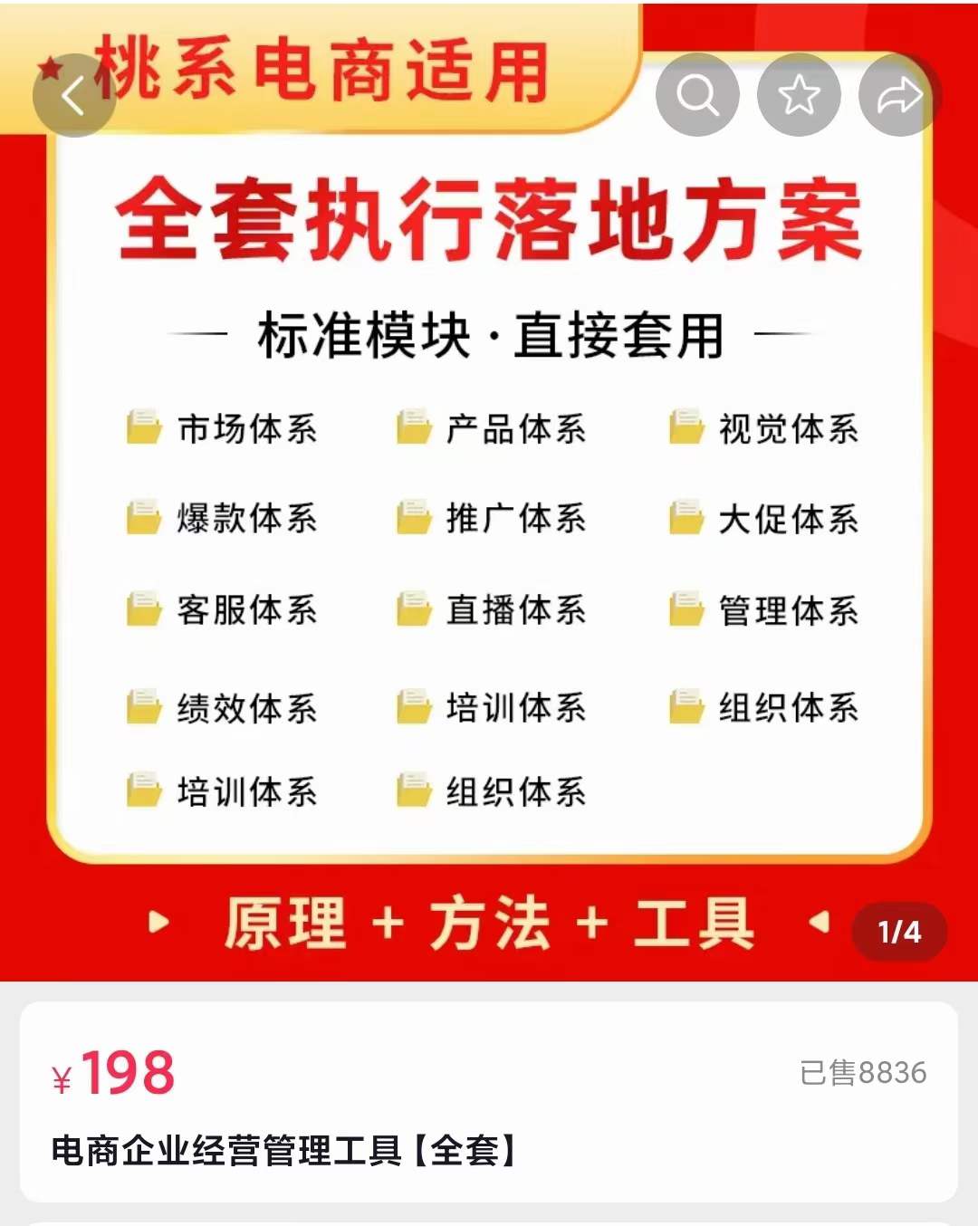 外面卖198·电商企业经营管理工具：全套执行落地方案 标准模块·直接套用网创吧-网创项目资源站-副业项目-创业项目-搞钱项目八海掘金网创吧