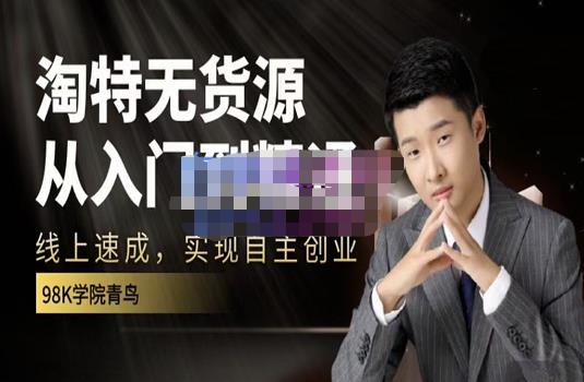 98k学院的淘特无货源线上速成课，从入门到精通，让你最小投入，最高回报网创吧-网创项目资源站-副业项目-创业项目-搞钱项目八海掘金网创吧