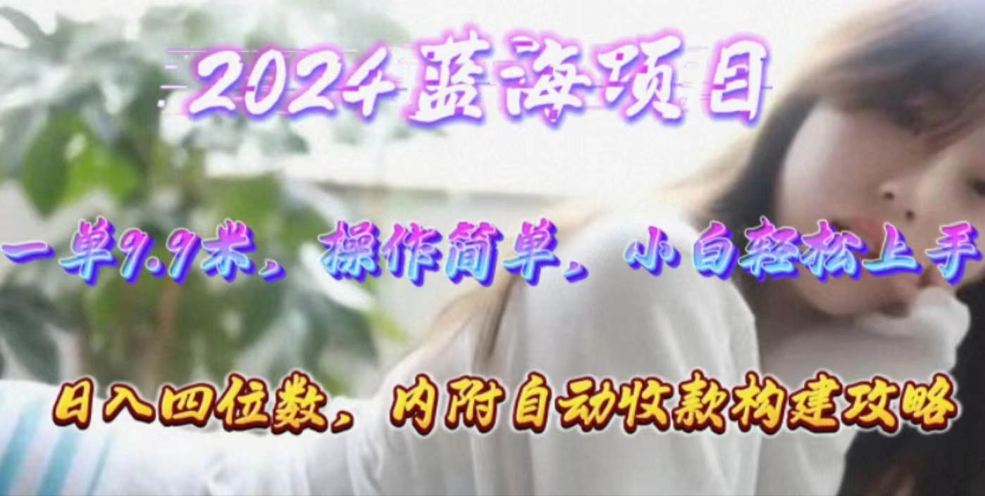 年轻群体的蓝海市场，1单9.9元，操作简单，小白轻松上手，日入四位数网创吧-网创项目资源站-副业项目-创业项目-搞钱项目八海掘金网创吧
