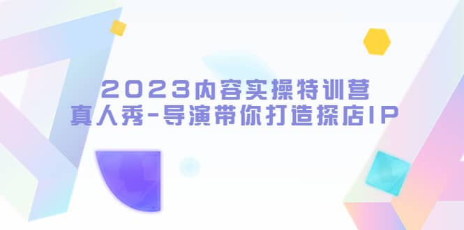 2023内容实操特训营，真人秀-导演带你打造探店IP网创吧-网创项目资源站-副业项目-创业项目-搞钱项目八海掘金网创吧