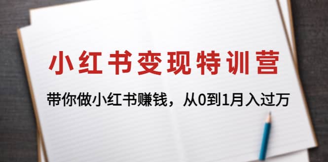 小红书变现特训营：带你做小红书项目网创吧-网创项目资源站-副业项目-创业项目-搞钱项目八海掘金网创吧