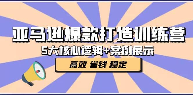 亚马逊爆款打造训练营：5大核心逻辑+案例展示 打造爆款链接 高效 省钱 稳定网创吧-网创项目资源站-副业项目-创业项目-搞钱项目八海掘金网创吧