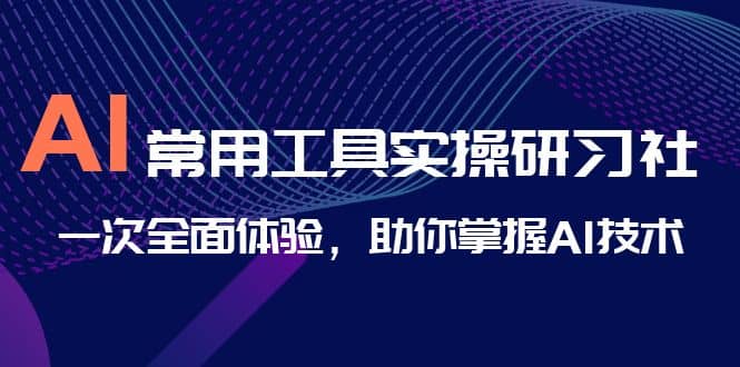 AI-常用工具实操研习社，一次全面体验，助你掌握AI技术网创吧-网创项目资源站-副业项目-创业项目-搞钱项目八海掘金网创吧