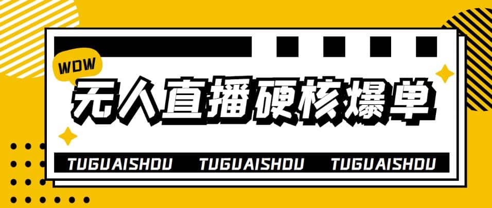 大飞无人直播硬核爆单技术，轻松玩转无人直播网创吧-网创项目资源站-副业项目-创业项目-搞钱项目八海掘金网创吧