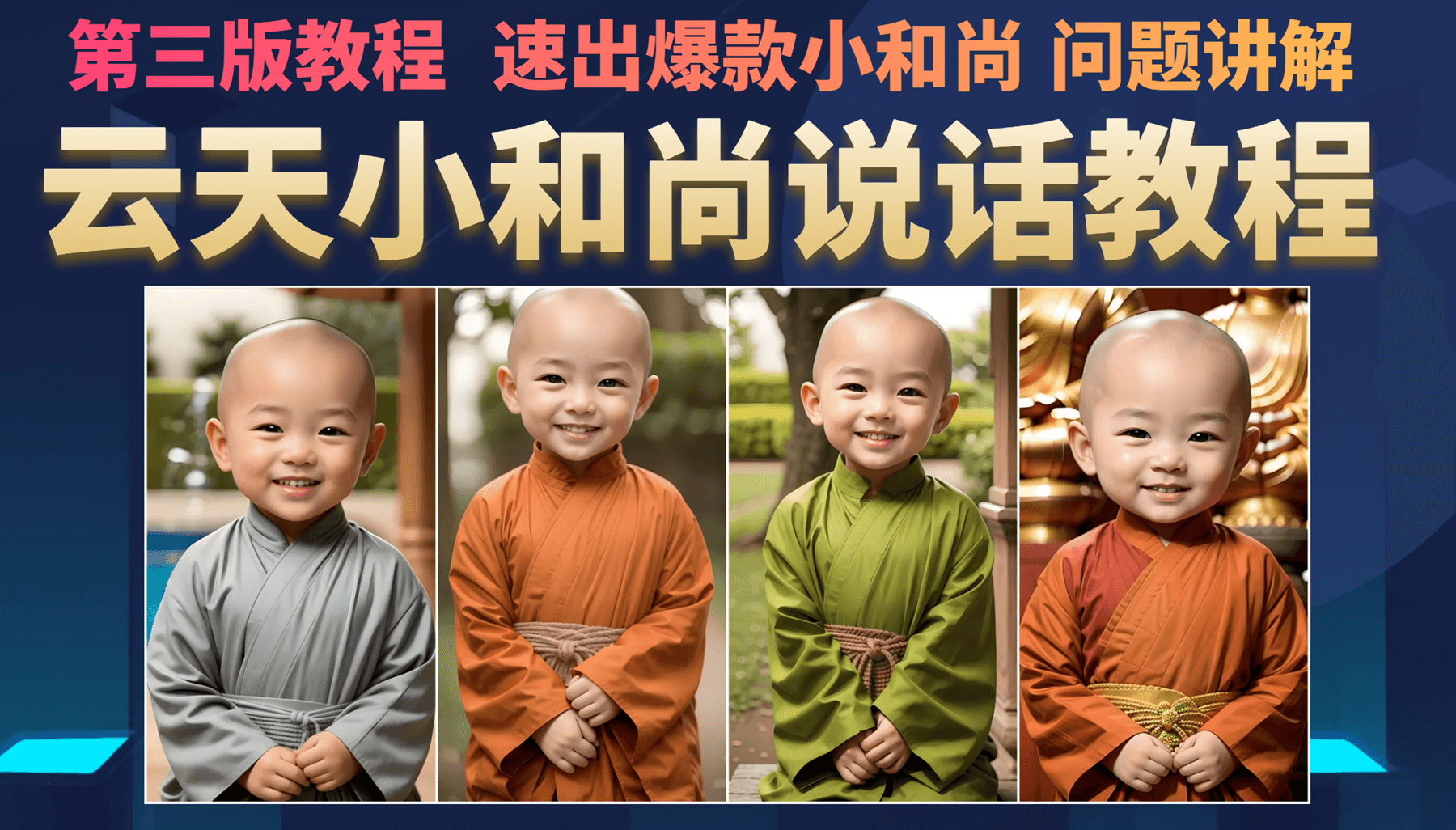 云天小和尚会说话，7天万粉（第3版教程）网创吧-网创项目资源站-副业项目-创业项目-搞钱项目八海掘金网创吧
