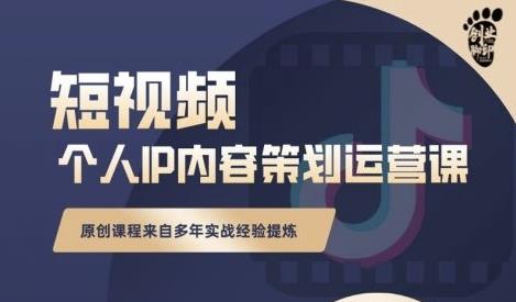 抖音短视频个人ip内容策划实操课，真正做到普通人也能实行落地网创吧-网创项目资源站-副业项目-创业项目-搞钱项目八海掘金网创吧