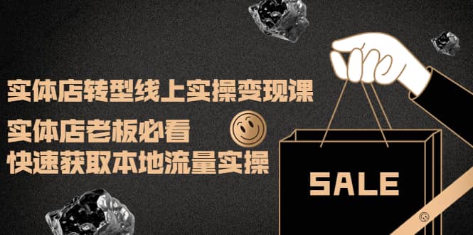实体店转型线上实操变现课：实体店老板必看，快速获取本地流量实操网创吧-网创项目资源站-副业项目-创业项目-搞钱项目八海掘金网创吧