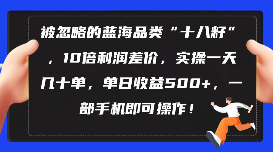 被忽略的蓝海品类“十八籽”，10倍利润差价，实操一天几十单 单日收益500+网创吧-网创项目资源站-副业项目-创业项目-搞钱项目八海掘金网创吧