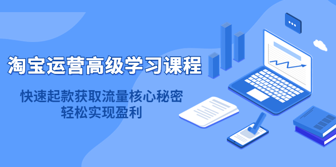 淘宝运营高级学习课程：快速获取流量核心秘密，轻松实现盈利！网创吧-网创项目资源站-副业项目-创业项目-搞钱项目八海掘金网创吧