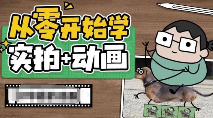 从零开始学实拍加动画，实拍加动画创意教程（49节视频课）网创吧-网创项目资源站-副业项目-创业项目-搞钱项目八海掘金网创吧