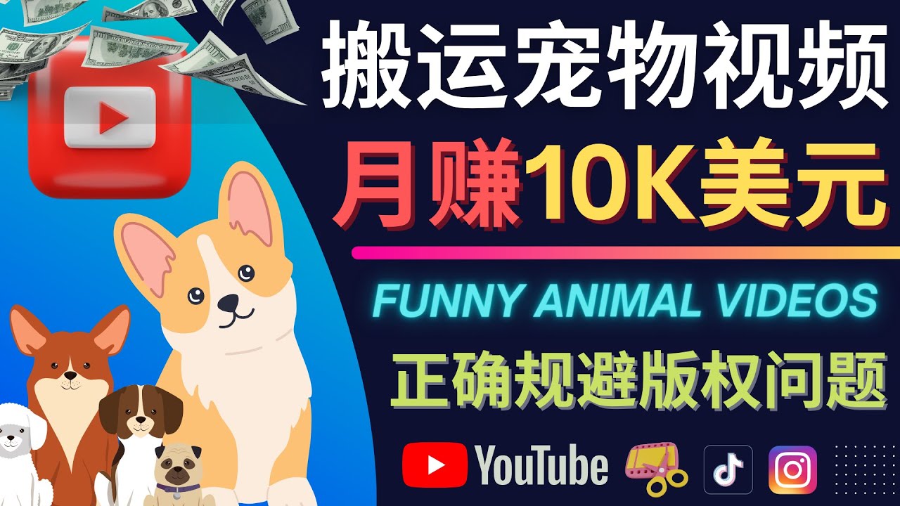 搬运TIKTOK视频到YouTube，并进行二次创作，月赚1万美元以上网创吧-网创项目资源站-副业项目-创业项目-搞钱项目八海掘金网创吧