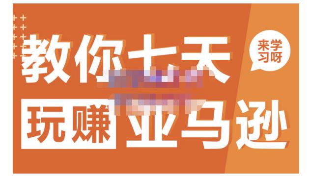 晟尧跨境·教你七天玩赚亚马逊，教你轻松玩赚亚马逊，适合小白学习网创吧-网创项目资源站-副业项目-创业项目-搞钱项目八海掘金网创吧