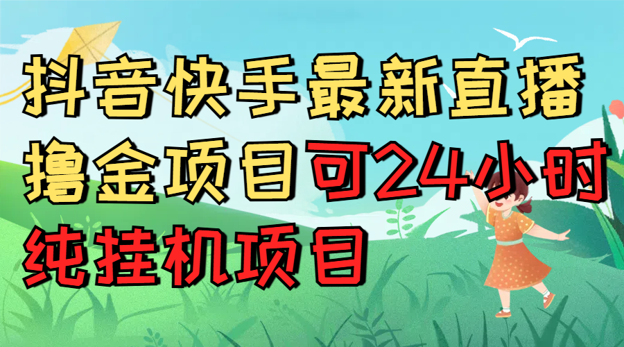 抖音快手最新直播撸金项目可24小时纯挂机项目网创吧-网创项目资源站-副业项目-创业项目-搞钱项目八海掘金网创吧