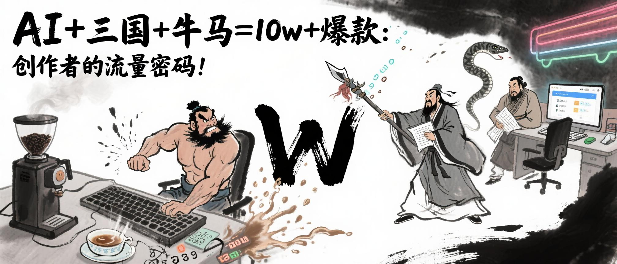 AI+三国+牛马=10w+爆款：创作者的流量密码！网创吧-网创项目资源站-副业项目-创业项目-搞钱项目八海掘金网创吧